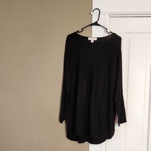 NWT Michael Kors Black Oversized Long Sleeve Tunic